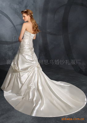 【甜心领排花无袖婚纱批发,【厂家特价】提供欧美婚纱加工APWD12】价格,厂家,图片,婚纱、礼服, -